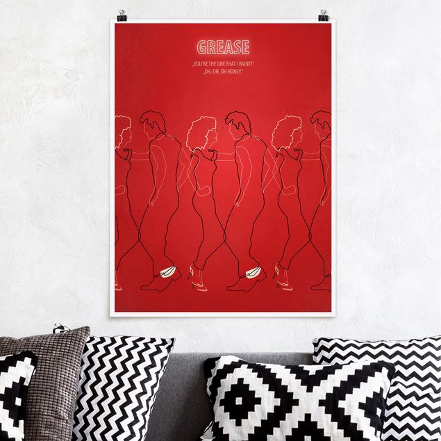 Poster Illustration Filmposter Grease