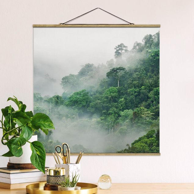 Bilder für die Wand Dschungel im Nebel