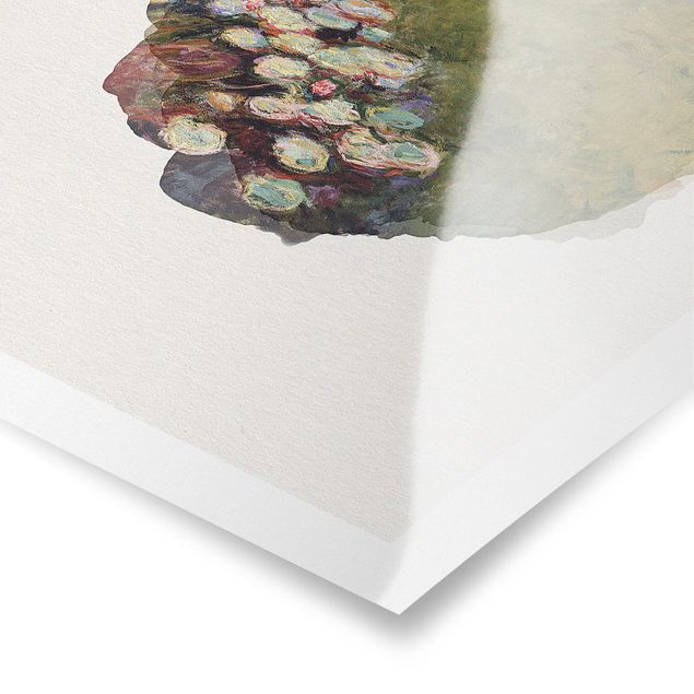Bilder für die Wand Wasserfarben - Claude Monet - Seerosen