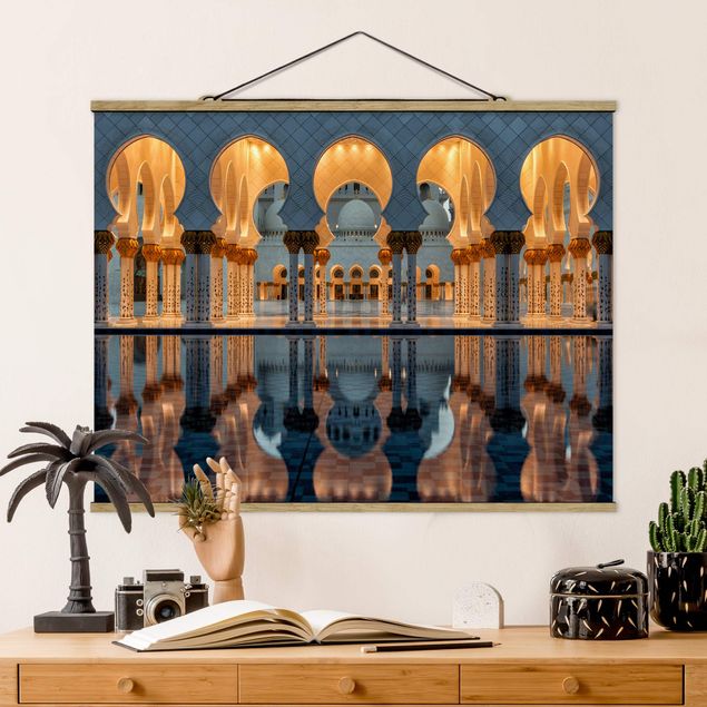 Schöne Wandbilder Reflexionen in der Moschee