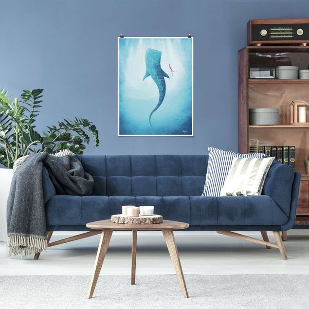 Poster Illustration Der Walhai