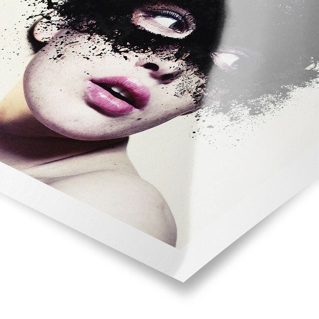 Poster - Das Mädchen mit der schwarzen Maske - Querformat 2:3