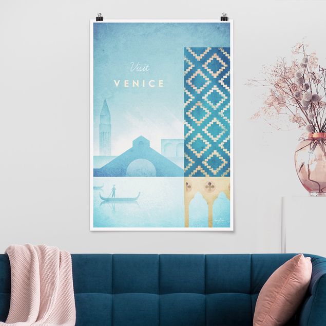 Poster Illustration Reiseposter - Venedig