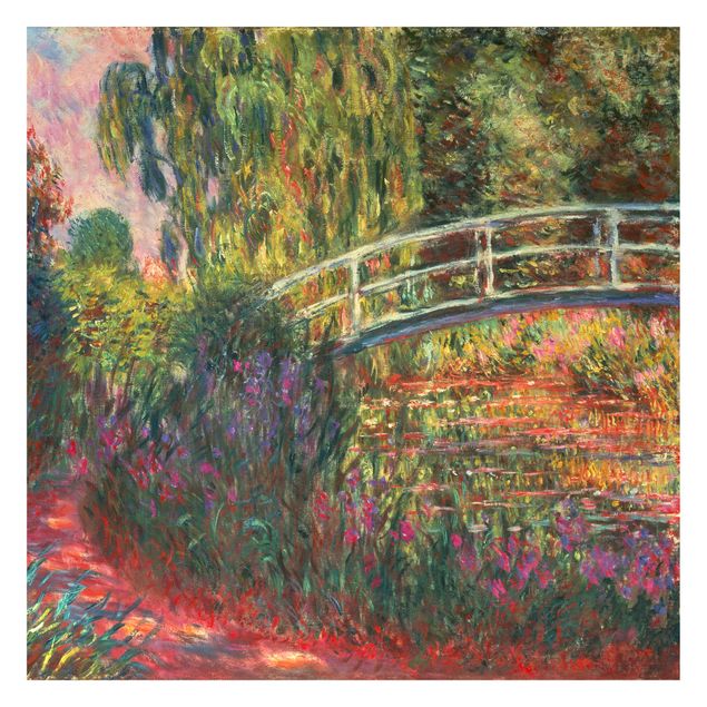 Fototapete - Claude Monet - Japanische Brücke im Garten von Giverny