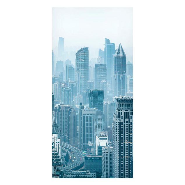 Magnettafel Skyline Kühles Shanghai