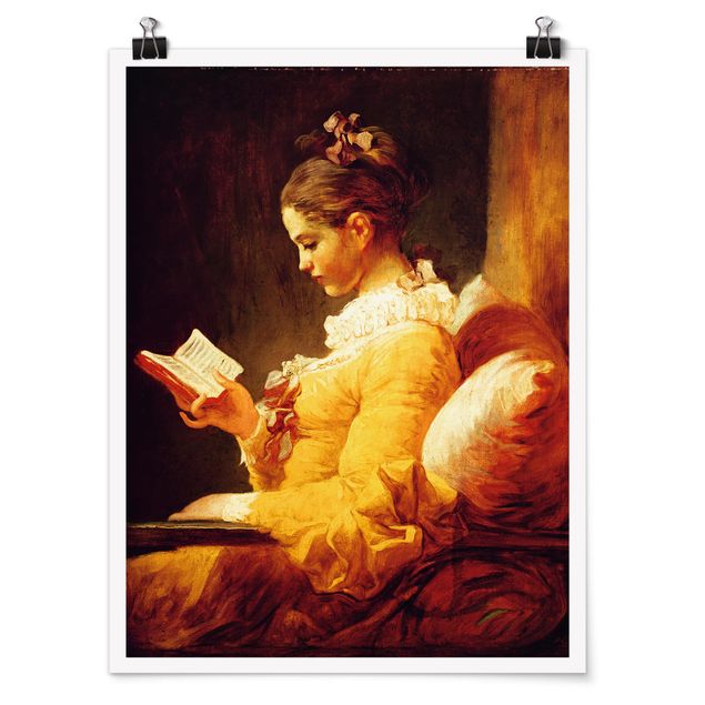 Bilder für die Wand Jean Honoré Fragonard - Lesendes Mädchen