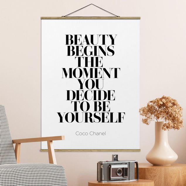Wandbilder Be yourself Coco Chanel