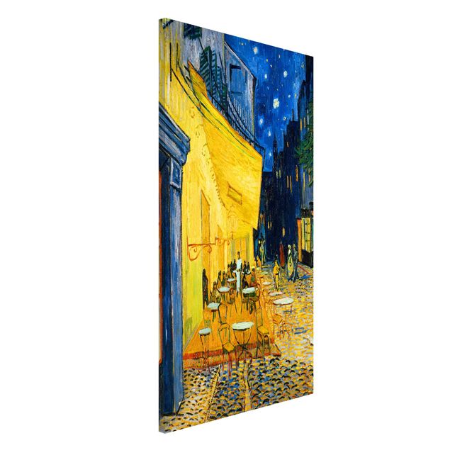 Magnettafel - Vincent van Gogh - Café-Terrasse in Arles - Memoboard Hochformat 4:3