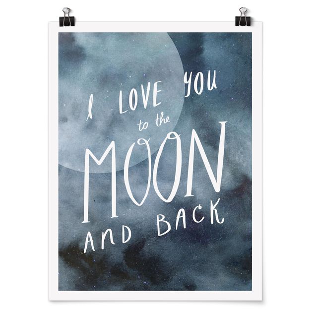 Poster Himmlische Liebe - Mond