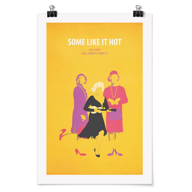 Poster - Filmposter Some like it hot - Hochformat 3:2