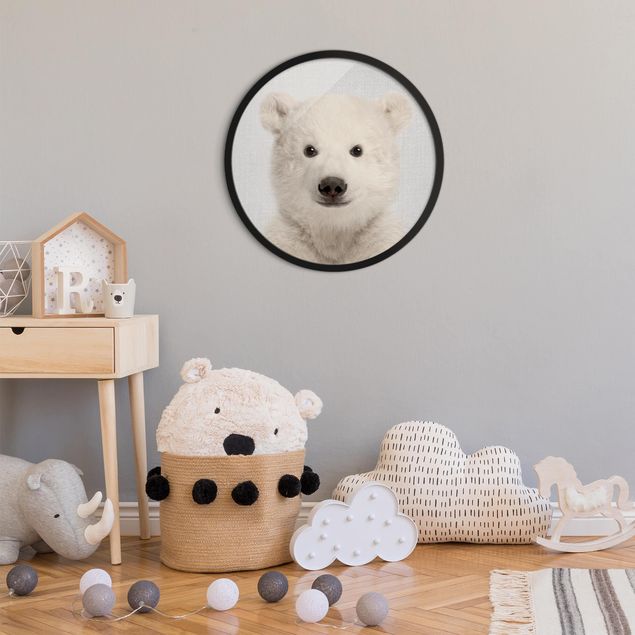 Wandbilder Tiere Baby Eisbär Emil