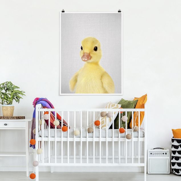 Poster Kinderzimmer Tiere Baby Ente Emma