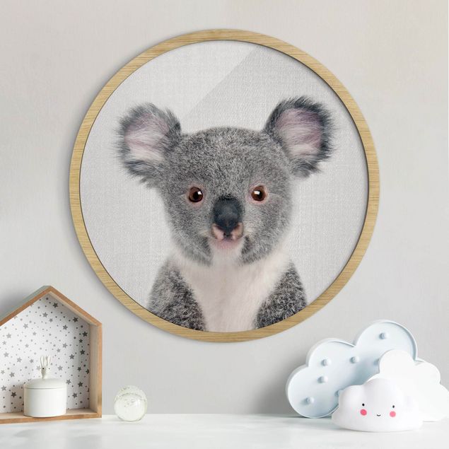 Runde Bilder Baby Koala Klara