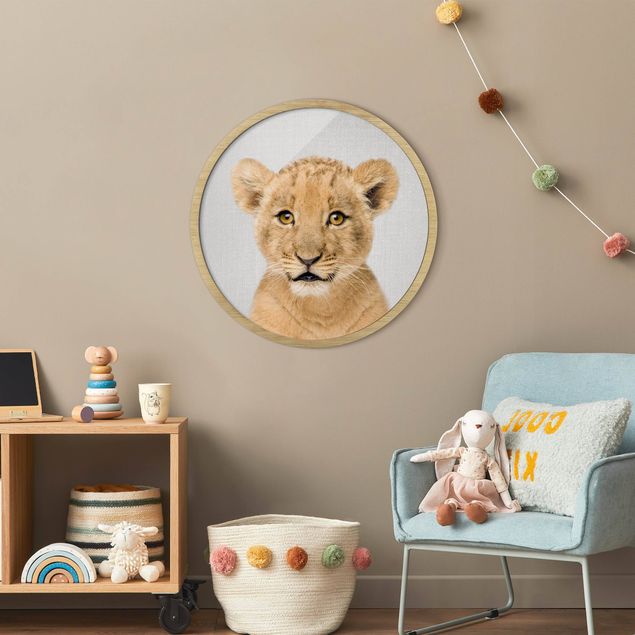 Wandbilder Tiere Baby Löwe Luca