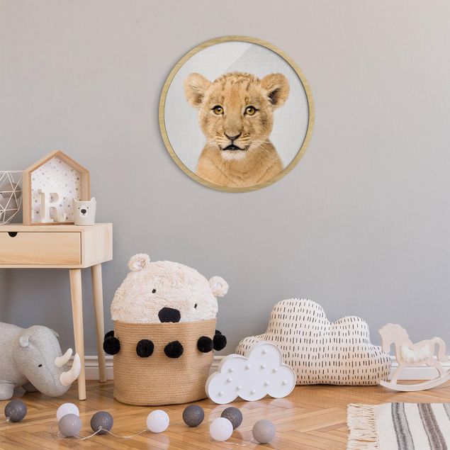 Schöne Wandbilder Baby Löwe Luca
