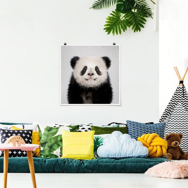 Poster Kinderzimmer Tiere Baby Panda Prian