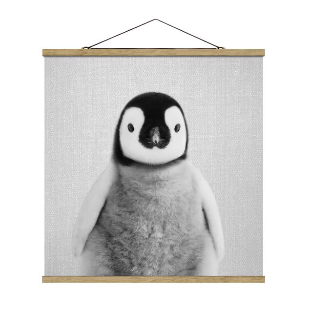 Poster Tiere Baby Pinguin Pepe Schwarz Weiß