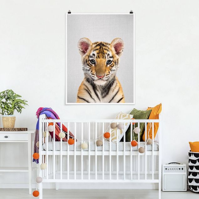 Poster Kinderzimmer Tiere Baby Tiger Thor