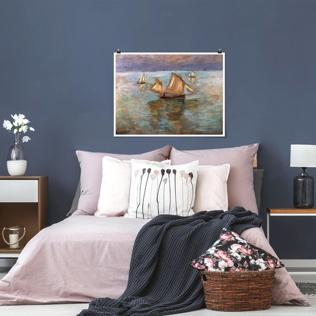 Kunstkopie Poster Claude Monet - Fischerboote