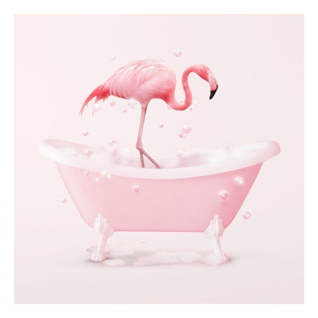 Schöne Wandbilder Badewannen Flamingo