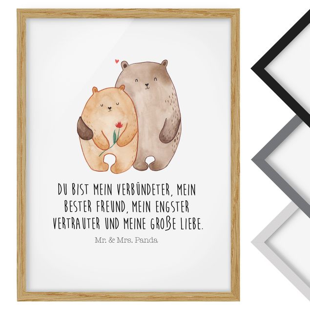Wandbilder Mr. & Mrs. Panda - Bär - Große Liebe