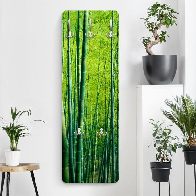 Garderobenpaneel Bambuswald