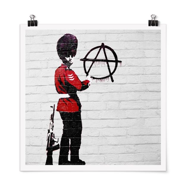 Banksy Art Anarchist Soldier - Brandalised ft. Graffiti by Banksy