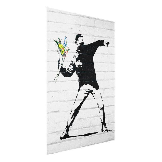 Wandbilder Blumenwerfer - Brandalised ft. Graffiti by Banksy