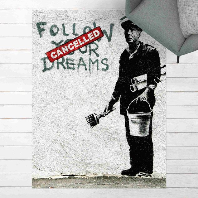 Aussen Teppich Follow Your Dreams - Brandalised ft. Graffiti by Banksy