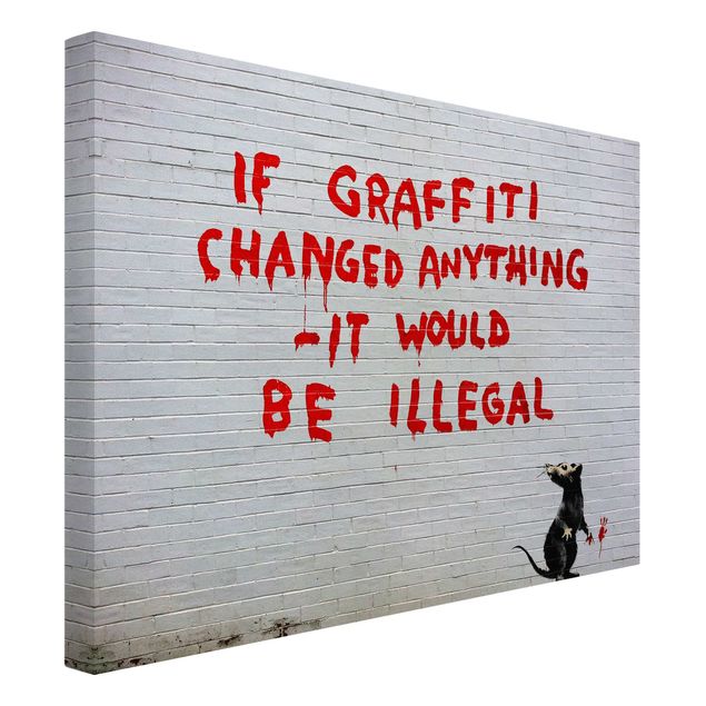 Leinwandbilder Wohnzimmer modern If Graffiti Changed Anything - Brandalised ft. Graffiti by Banksy