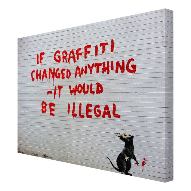 Schöne Wandbilder If Graffiti Changed Anything - Brandalised ft. Graffiti by Banksy