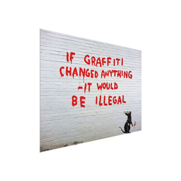 Wandbilder If Graffiti Changed Anything - Brandalised ft. Graffiti by Banksy