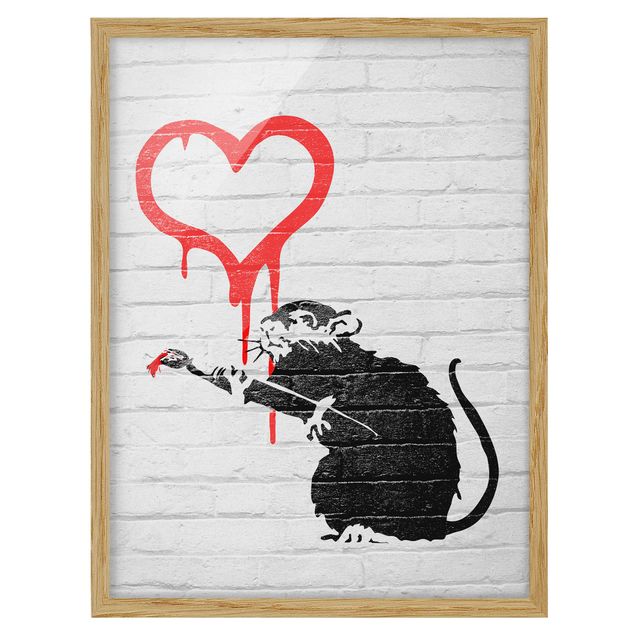 Bilder mit Rahmen Love Rat - Brandalised ft. Graffiti by Banksy