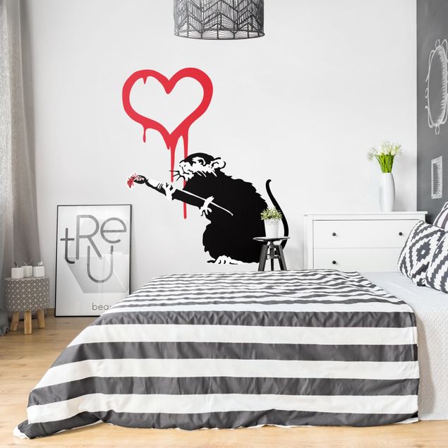 Wandaufkleber Love Rat - Brandalised ft. Graffiti by Banksy