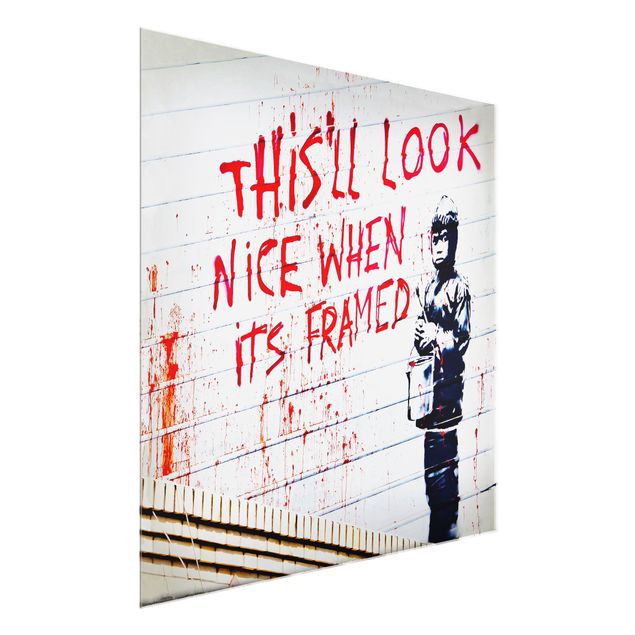 Schöne Wandbilder Nice When Its Framed - Brandalised ft. Graffiti by Banksy