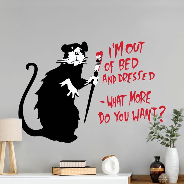 Banksy Artwork Out Of Bed Rat - Brandalised ft. Graffiti by Banksy