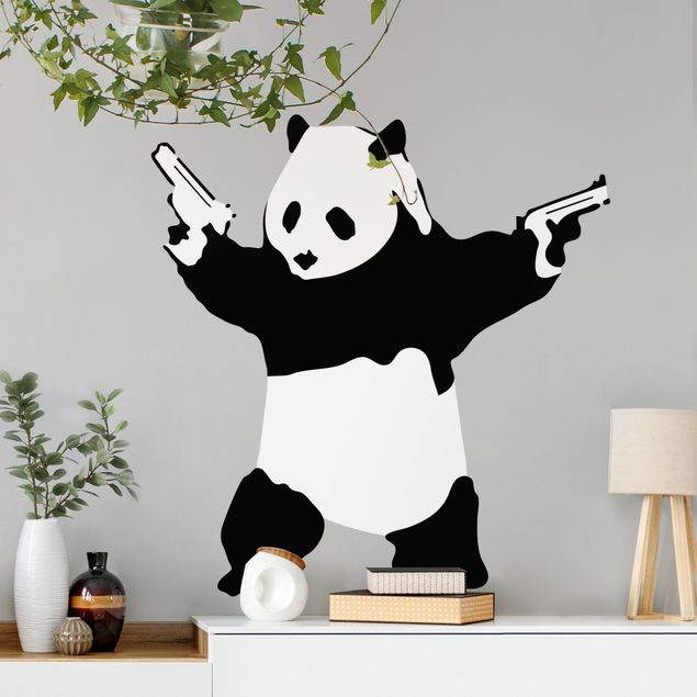 Banksy Bilder Panda mit Pistolen - Brandalised ft. Graffiti by Banksy