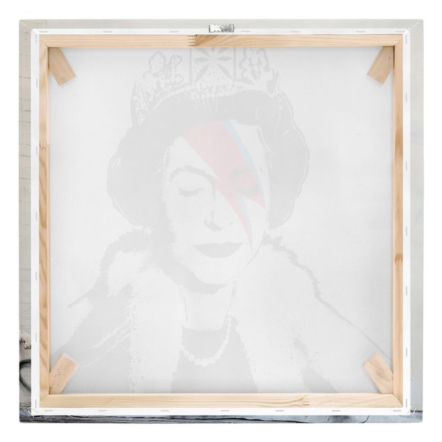 Leinwandbilder Queen Lizzie Stardust - Brandalised ft. Graffiti by Banksy