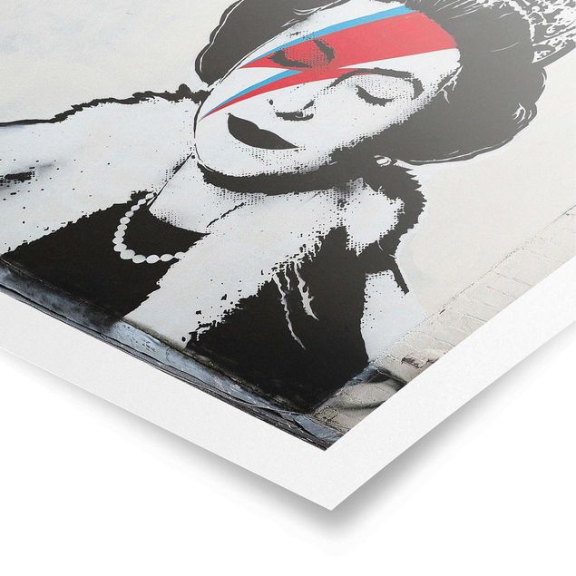 Schöne Wandbilder Queen Lizzie Stardust - Brandalised ft. Graffiti by Banksy