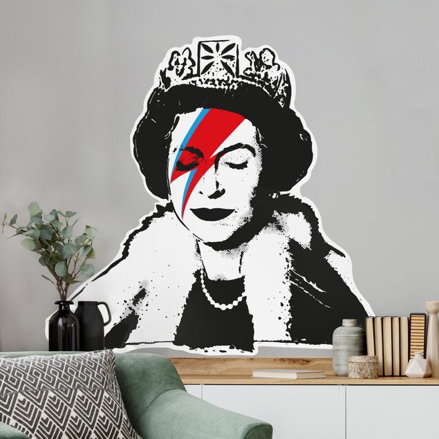 Wandtattoo - Queen Graffiti Stardust Banksy by Brandalised - ft. Lizzie