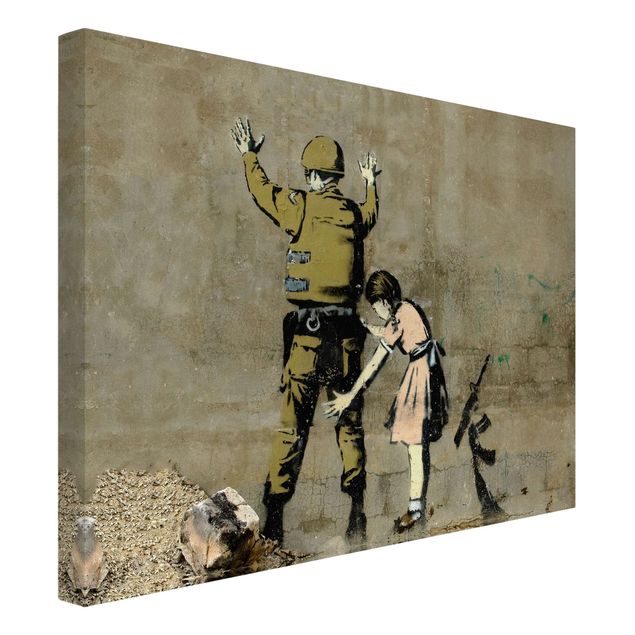 Banksy Art Soldat und Mädchen - Brandalised ft. Graffiti by Banksy