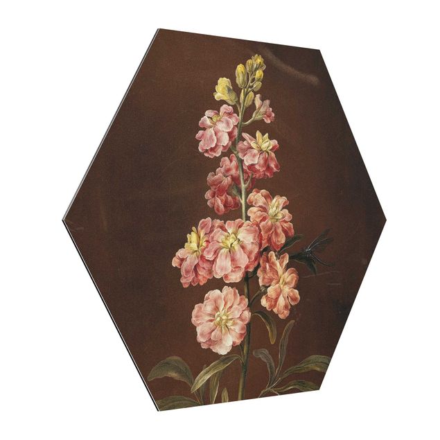 Wandbilder Kunstdruck Barbara Regina Dietzsch - Eine rosa Garten-Levkkoje