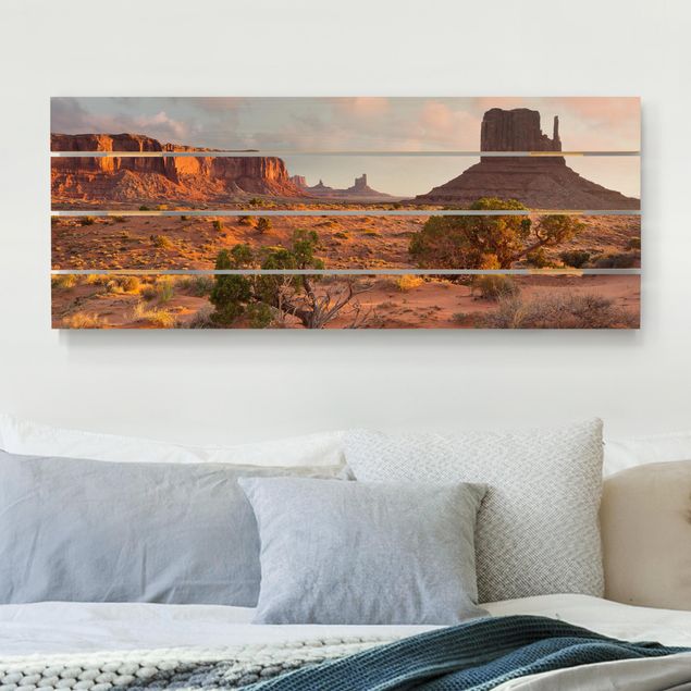 Holzbilder Landschaften Monument Valley Navajo Tribal Park Arizona