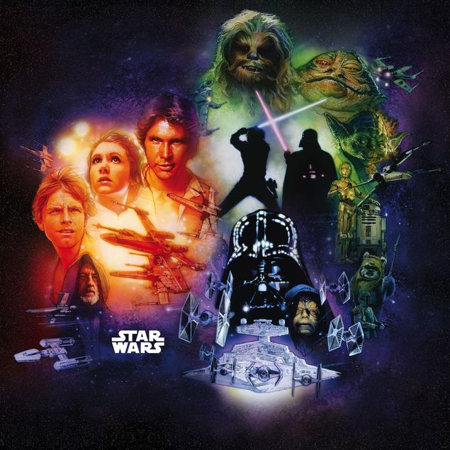 Gaming Tapeten Star Wars Classic Poster Collage