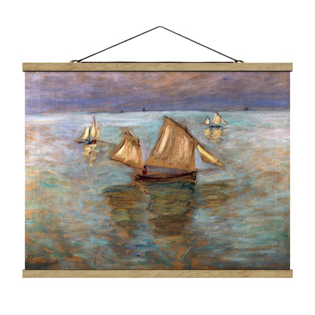 Stoffbilder zum Aufhängen Claude Monet - Fischerboote