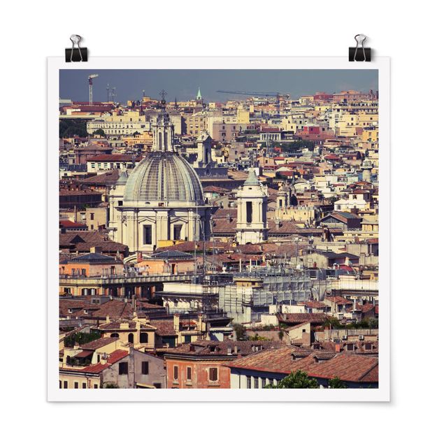 Poster - Rome Rooftops - Quadrat 1:1