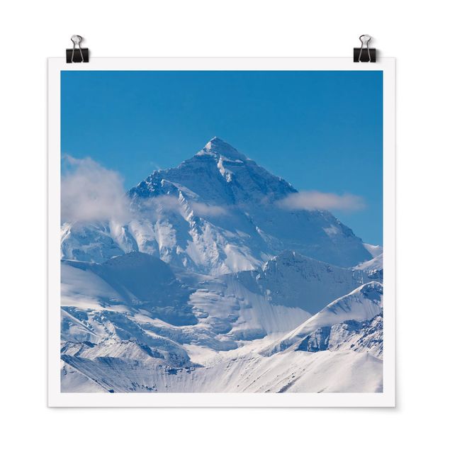 Poster - Mount Everest - Quadrat 1:1