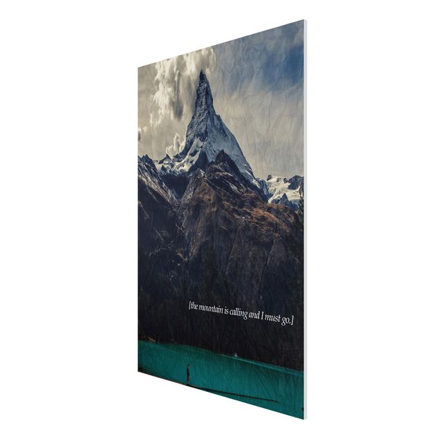 Forex Fine Art Print - Lyrische Landschaften - Berg - Hochformat 3:2