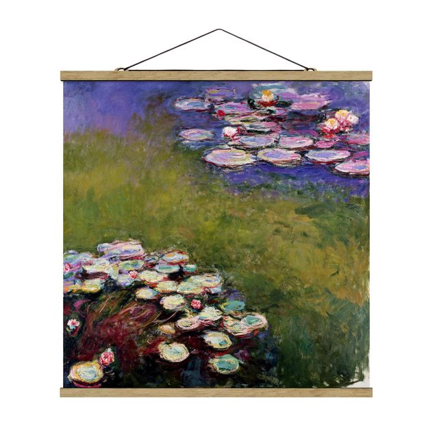 Stoffbilder zum Aufhängen Claude Monet - Seerosen