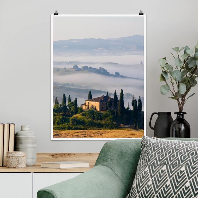 Poster Natur Landgut in der Toskana